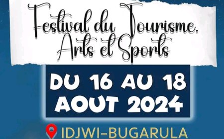 Tourisme : "Matumaini Festival" se tiendra du 16 au 18 août 2024 sur l'île d'Idjwi-Bugarula