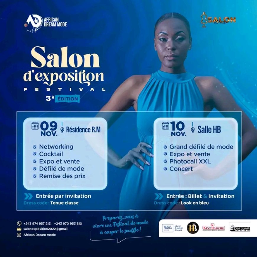 Mode : La ville de Goma vibre du 09 au 10 novembre 2024 au rythme de la 3 ème édition du "Salon D'exposition Festival "