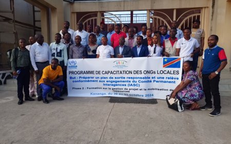 Grand Kasaï : Des responsables des organisations locales capacités sur la gestion des projets et la mobilisation des ressources