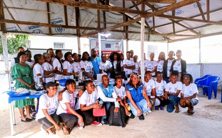 16 jours d'activisme contre les VBG : À Kananga, des jeunes filles bénéficiaires du programme Zaida Catalan formées sur l'entrepreneuriat et le marketing digital grâce au HCR