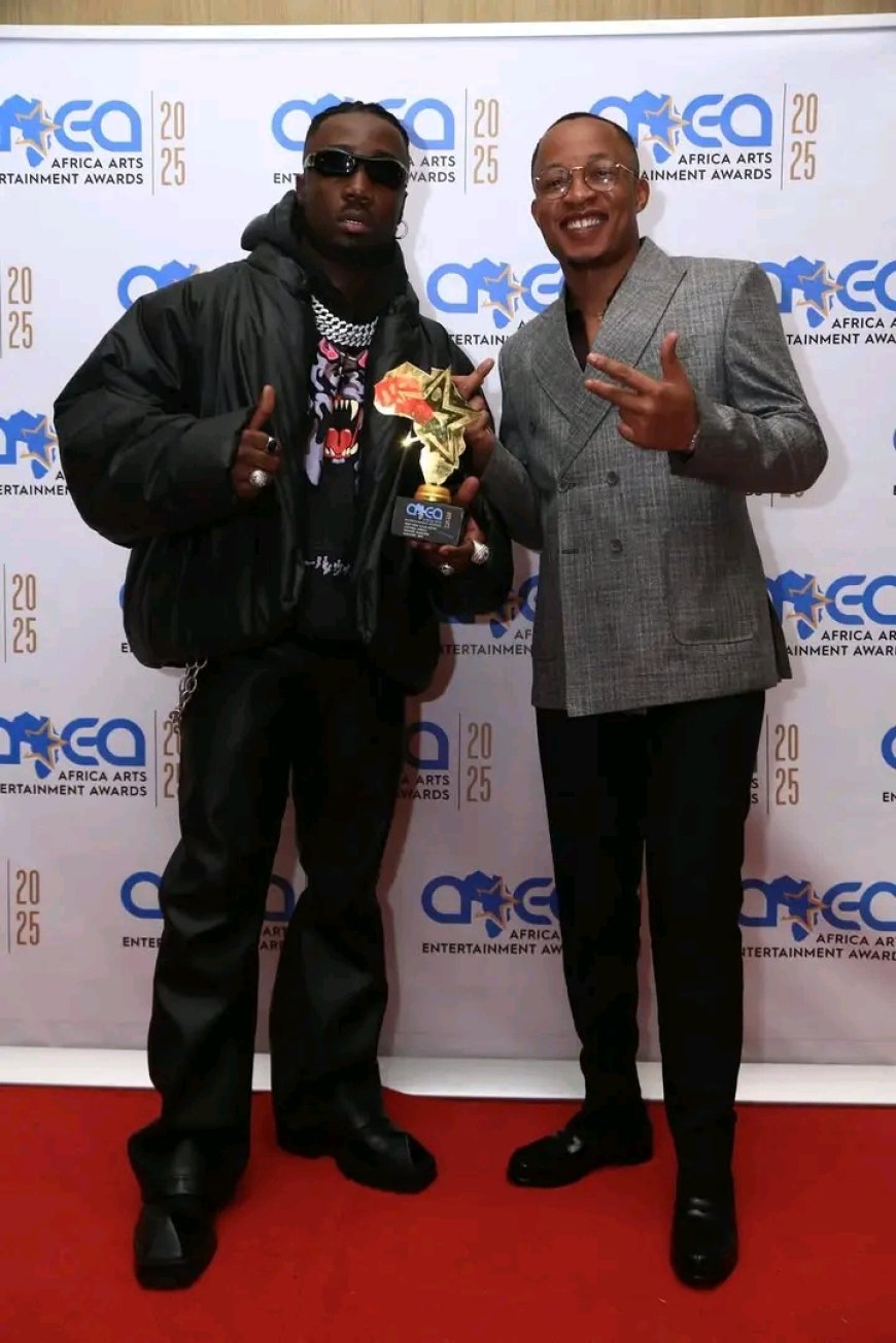 Flash/Musique : Bargoss remporte le trophée du " Meilleur nouvel artiste masculin Centrafrique" aux Africa Arts Entertainment Awards 2025