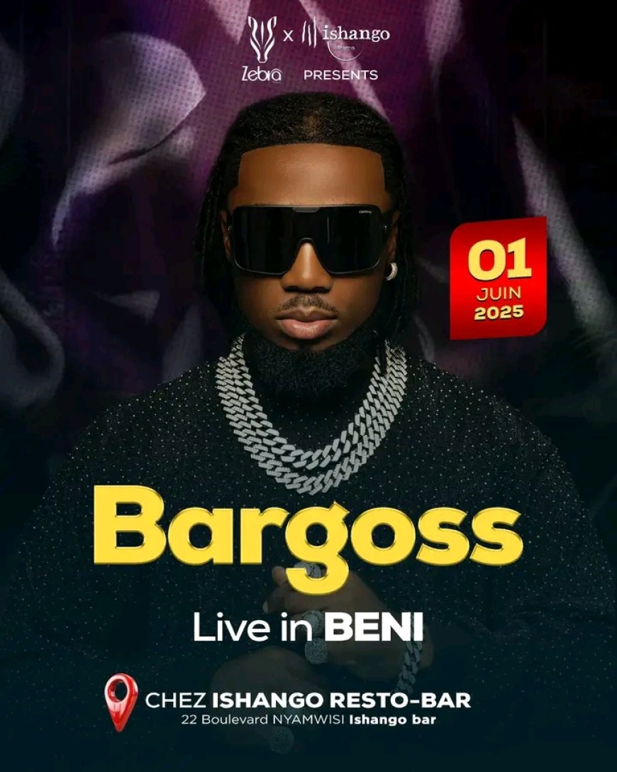 Musique : Bargoss en concert live ce 01 juin 2025 chez Ishango Resto-Bar de Beni
