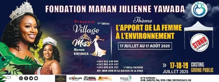 Culture : La 1ère édition de "Miss Maman Kinshasa" lance un casting grand public du 17 au 19 juillet prochain à Kinshasa