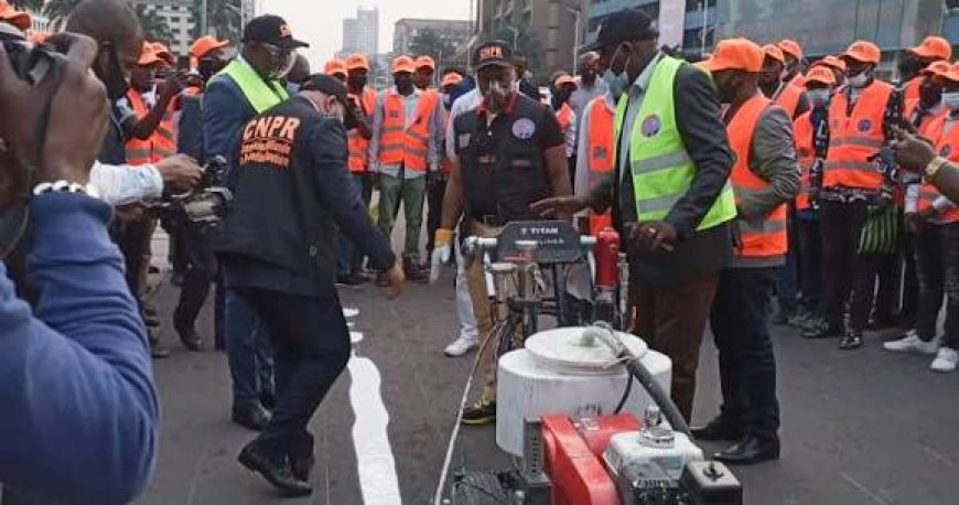RDC/ Prévention routière: la CNPR lance les travaux de marquage au sol de l'Upn à aurevoir Kinshasa