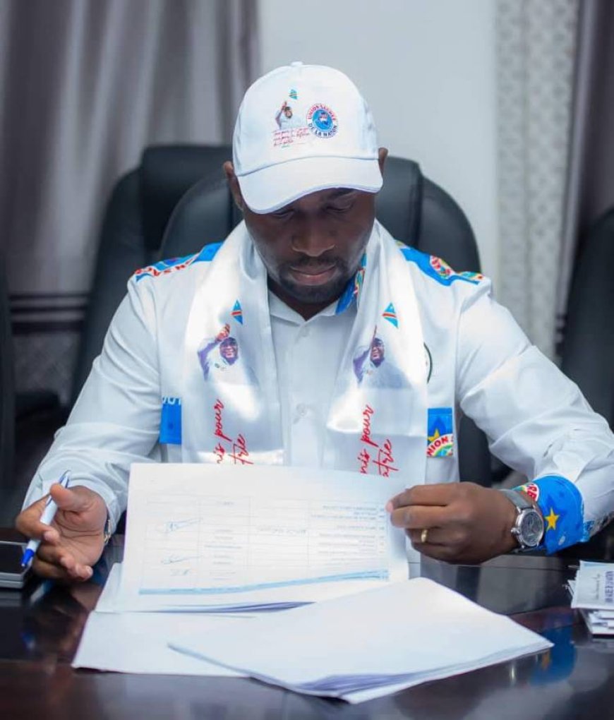 RDC: le député national Patrick Munyomo vient de signer l'acte d'engagement à l'union sacrée de la nation