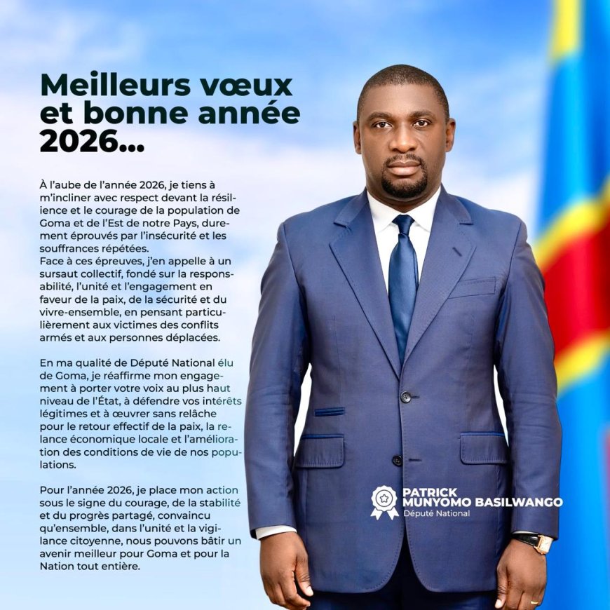 Édito 2025: L'honorable Patrick Munyomo, figure parmi les meilleurs députés qui se sont distingués cette année à travers leurs actions et plaidoyers