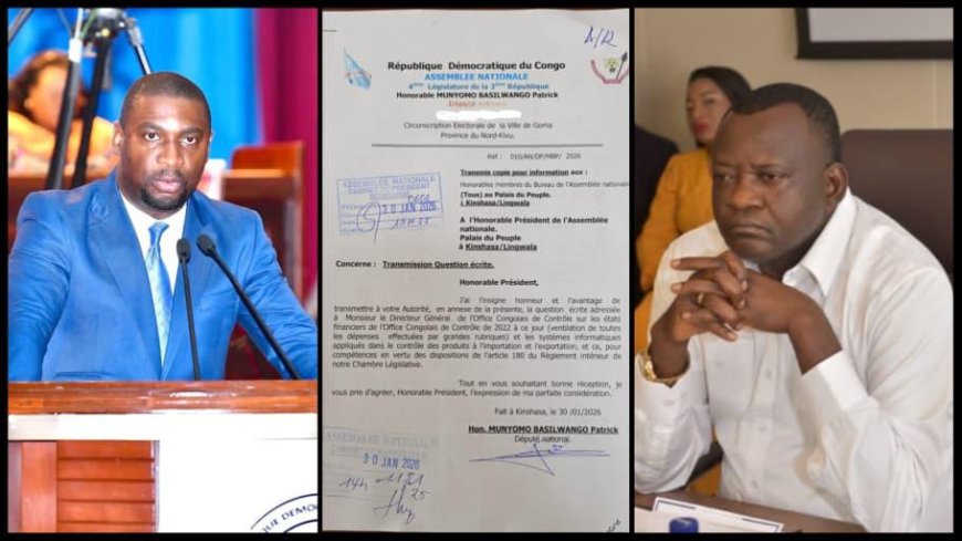Assemblée nationale : Patrick Munyomo exige la lumière sur un présumé détournement de 25 millions USD à l’OCC