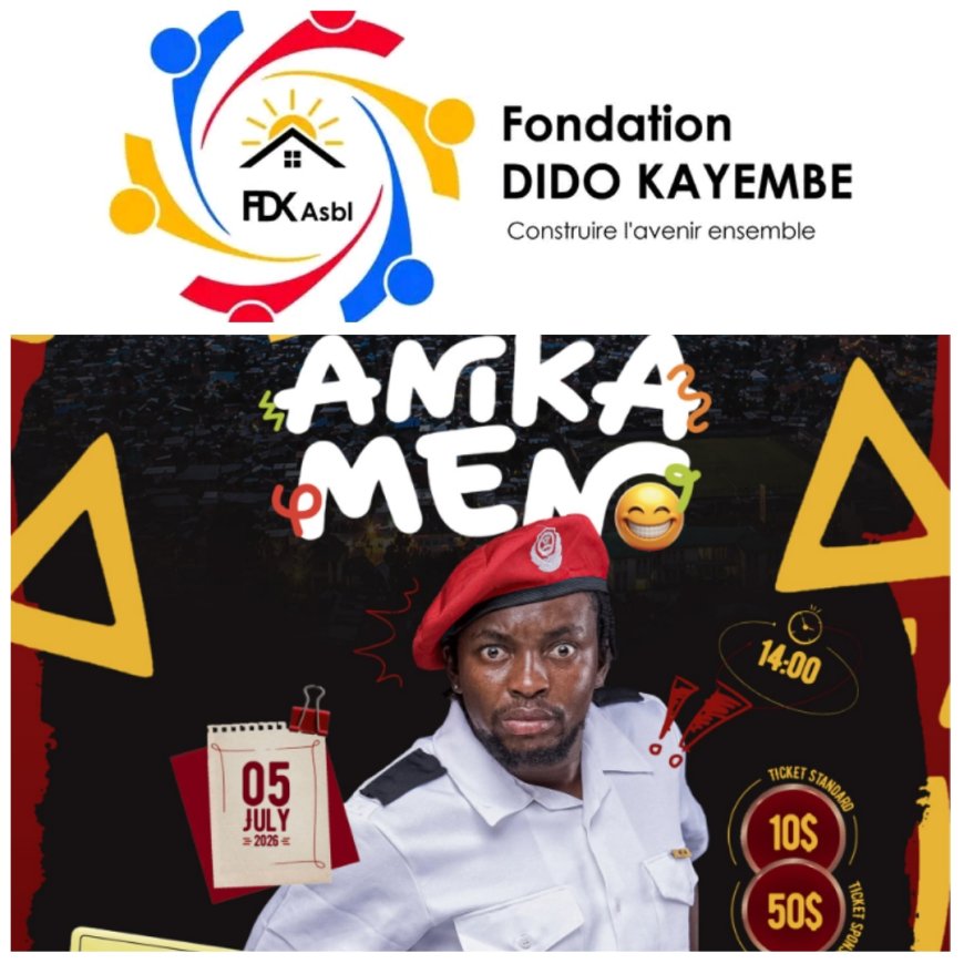 Goma : La Fondation Dido Kayembe parmi les principaux sponsors du spectacle "Commissariat Anika Meno" de Fido DRC