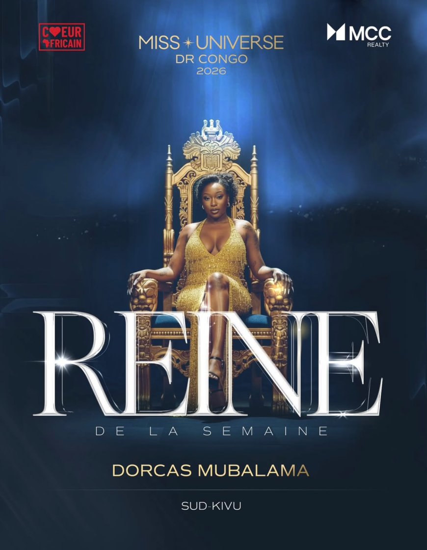 Miss Universe RDC 2026 : Dorcas Mubalama, la fierté du Sud-Kivu, sacrée « Reine de la Semaine »