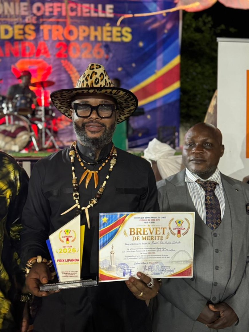 Trophée Lipanda 2026 : Sa Majesté Mwami Leader Polo Mwela honoré pour son engagement en faveur de la culture et du développement communautaire