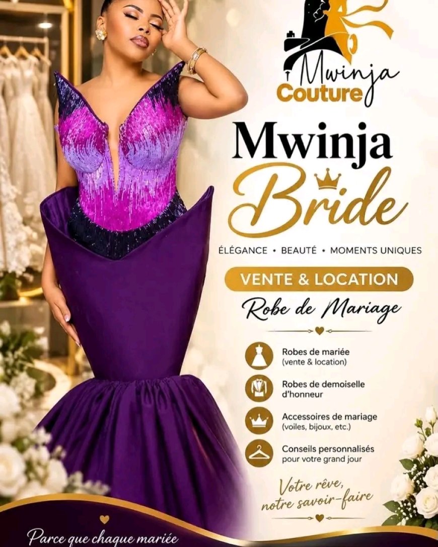 Mode à Goma : Mwinja Couture ouvre ses portes avec une collection dédiée aux mariées et aux passionnés d’élégance